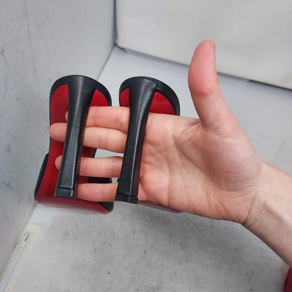 Christian Louboutin Black Condora Leather Heel Sandal - Picture 8 of 13